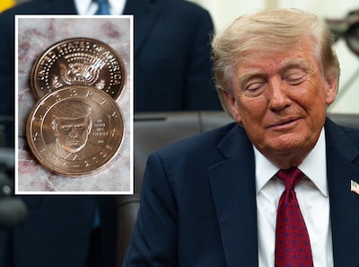 LIVE VS | Trump is door maas in de wet eerste levende president in 100 jaar met hoofd op officiële munt