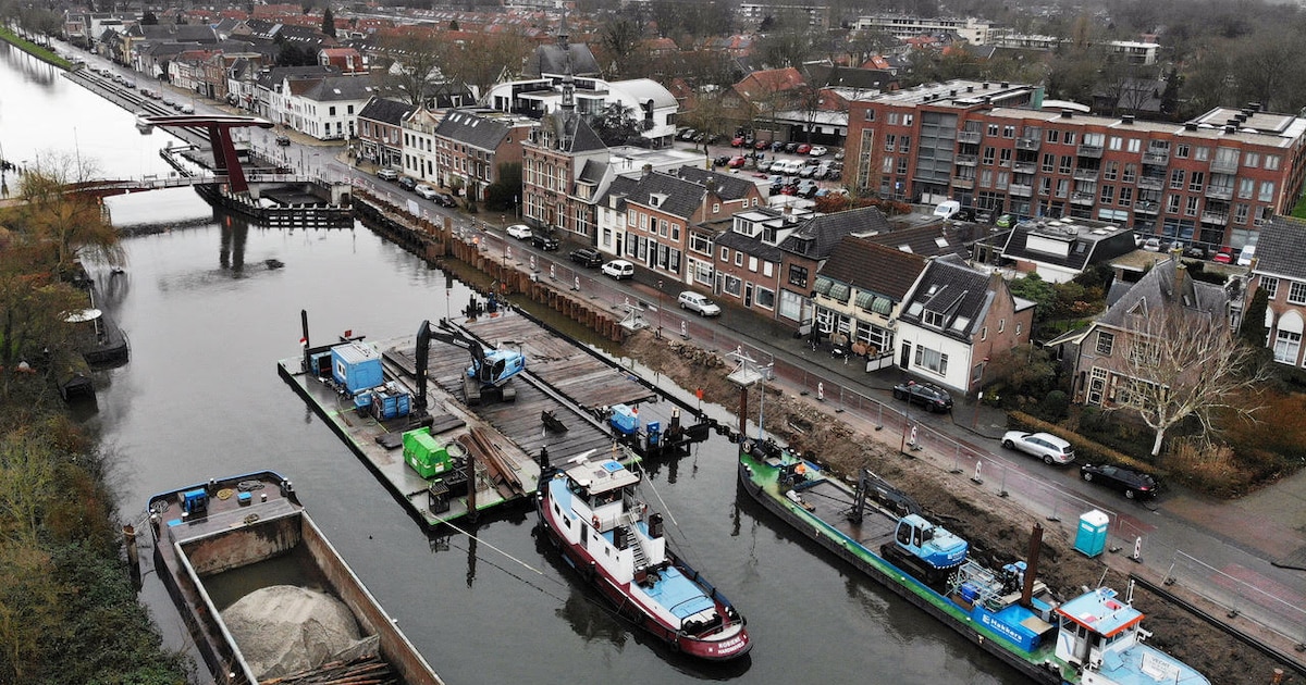 Merwedekanaal bij Nieuwegein tijdelijk afgesloten