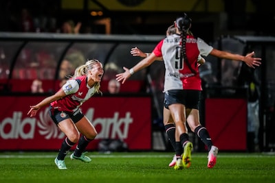 Flitsend Feyenoord vrouwen zet grote stap richting eerste Europese hoofdtoernooi, ook PSV en Ajax winnen