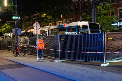 Voetganger overleden bij aanrijding met tram in Rotterdam