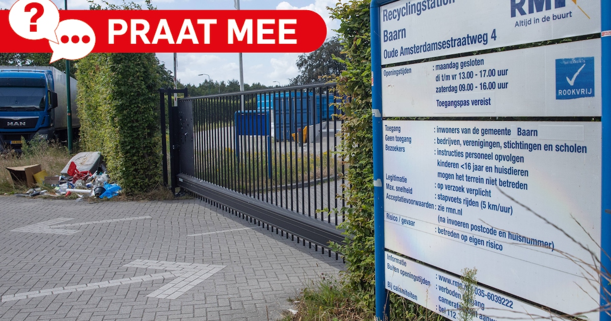 Milieustraat in Baarn niet meer toegankelijk voor Eemnessers: wat merk jij daarvan?