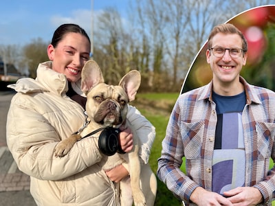 Jaycey laat loopse bulldog Sky snel uit voor avonddienst in het ziekenhuis begint: ‘Moet haar in de 