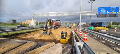 Oorzaak sinkhole bij Arnhemse IJsselbrug gevonden, herstel duurt nog dagen