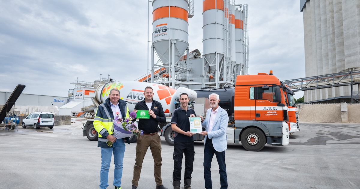 AVG-betoncentrales in Heijen en Wanssum behalen goud-certificaat voor duurzame betonproductie