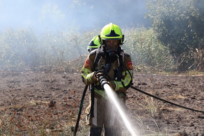 Felle natuurbrand in Sprang-Capelle snel onder controle