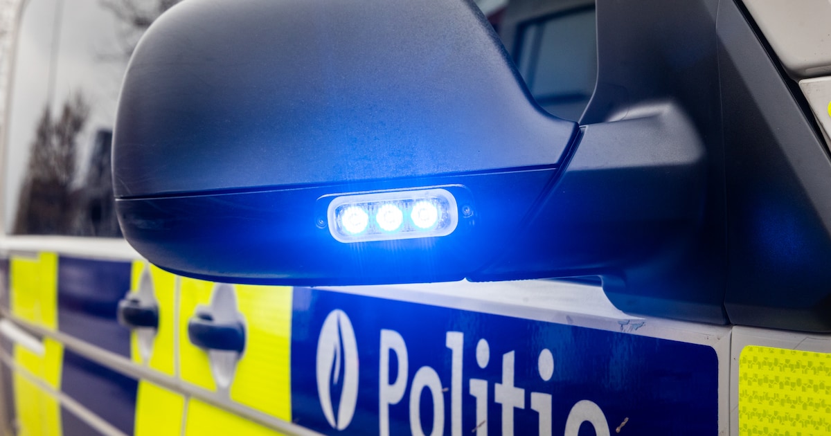 Bromfietser botst tegen paaltje