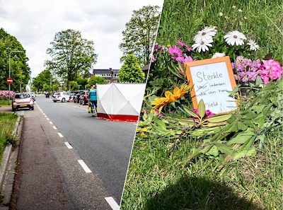 Bloemen op de plek van dodelijk ongeluk Dieren: ‘Sterkte voor iedereen die van hem hield’