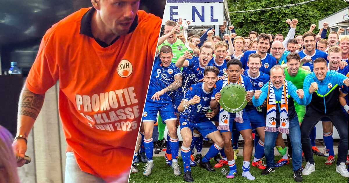 Spetterend optreden Dré Hazes bij promotiefeest Honselersdijk