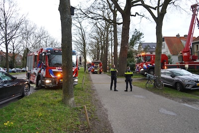 Brand in schoorsteen van woning op Wipstrikkerallee in Zwolle