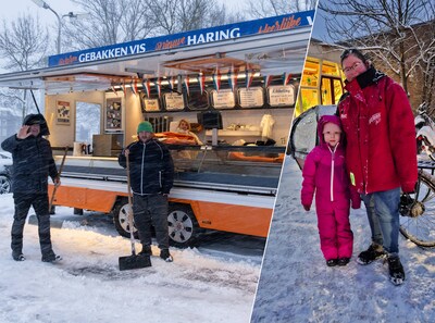 Wie gaat er in Amersfoort de straat op tijdens sneeuwstorm? ‘De mensen willen toch een visje eten’
