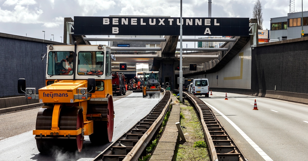 Beneluxtunnel volledig afgesloten in de nacht van 8 op 9 december