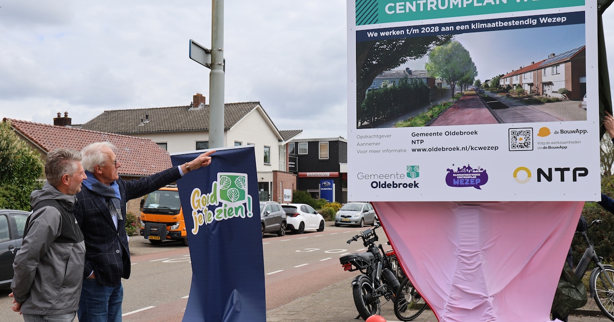 In Wezep is het startsein gegeven voor een vernieuwd en groener centrum