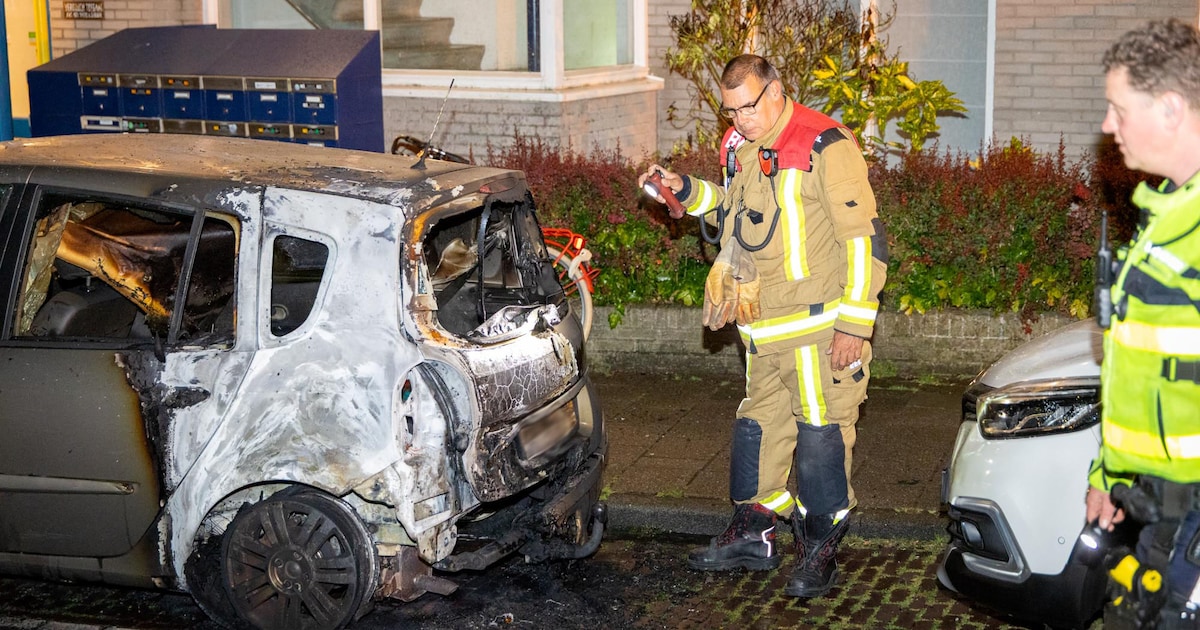 Autobrand in Haarlem vermoedelijk aangestoken, tweede auto loopt schade op