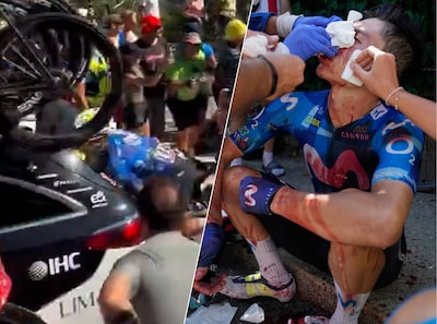 Colombiaan valt door achterruit auto vanwege drukte op Alpe d’Huez: ‘Het zag er helemaal niet goed uit’