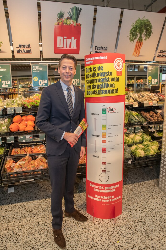 Bij Dirk doen ze er alles aan om de goedkoopste te zijn (en dus ...