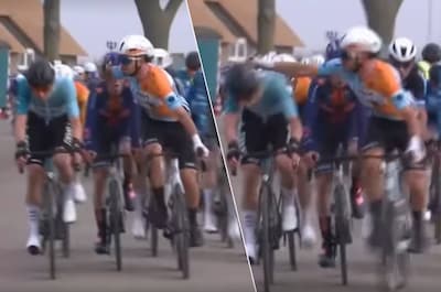 Wielrenner (24) die uit het niets rake klap kreeg, reageert: ‘Heel gek wat er gebeurde’