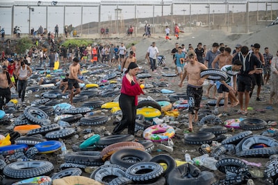 EU-leiders schreeuwden na Ceuta moord en brand, maar geen enkele migrant bereikte Europa