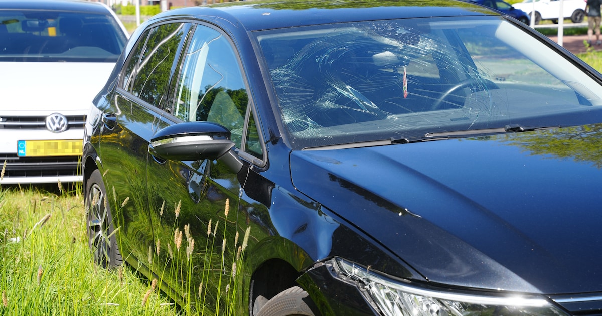 Aanrijding tussen scooter en auto in Bunschoten-Spakenburg