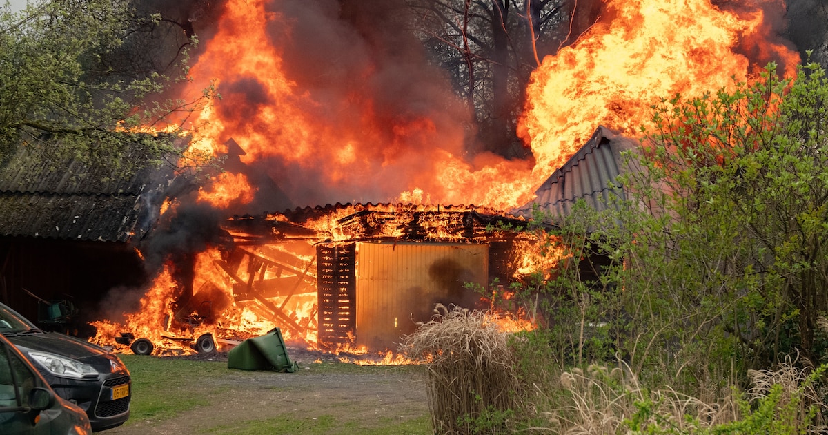 Schuur afgebrand in Wilhelminaoord