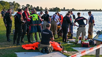 Duiker raakt in problemen op Vinkeveense Plassen, traumahelikopter opgeroepen