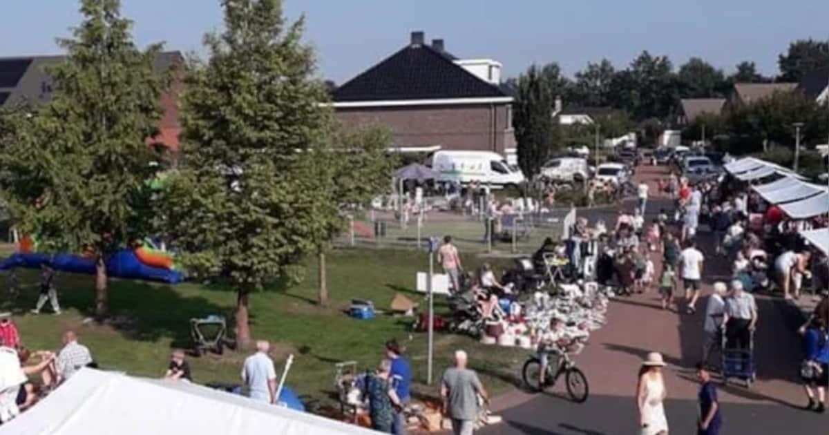 Rommelmarkt bij De Eikenhof in Oosterwolde