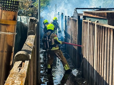 Schuurtjes beschadigd door brand in Nijmegen