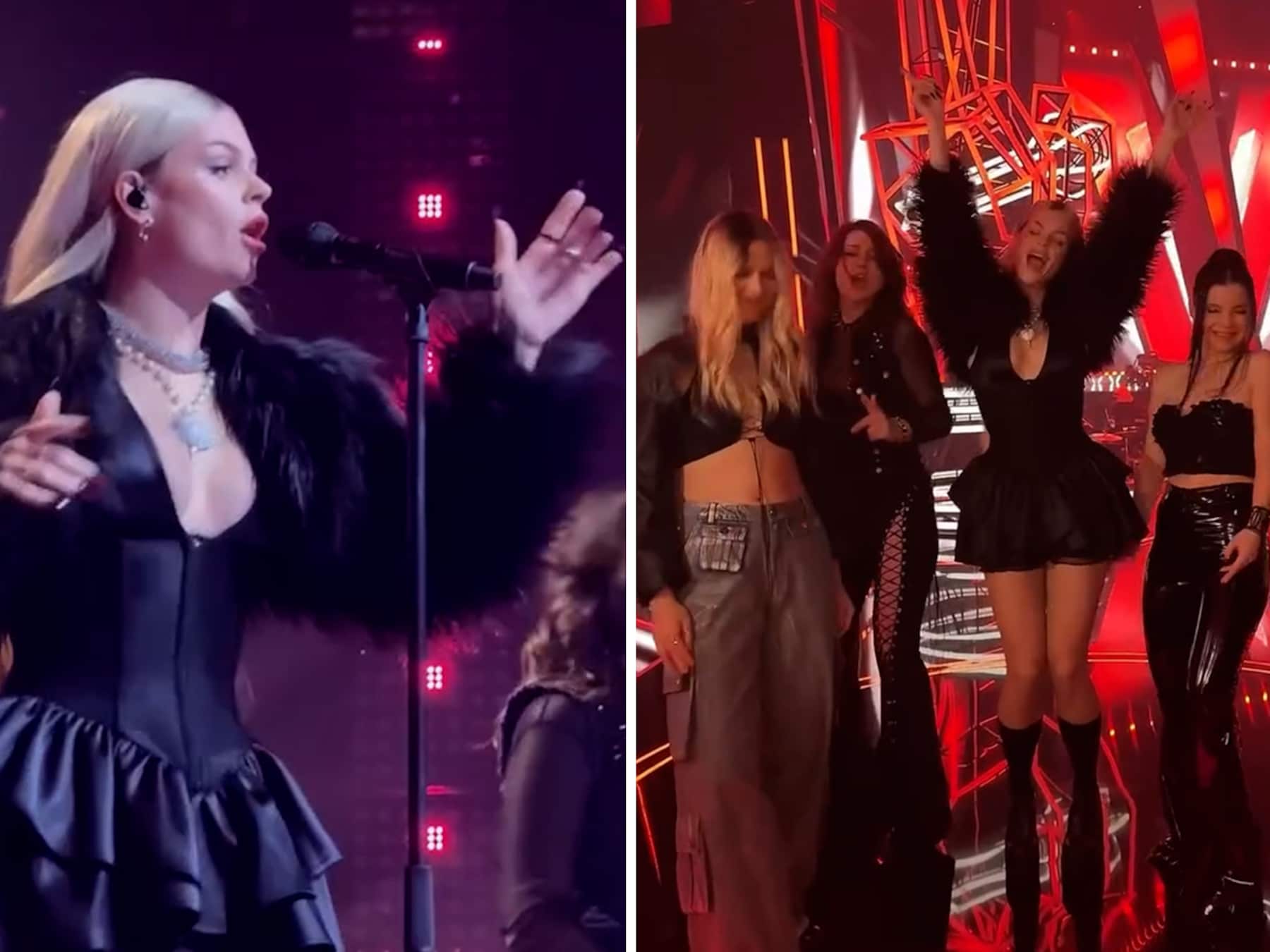 Davina Michelle treedt op bij The voice of Poland