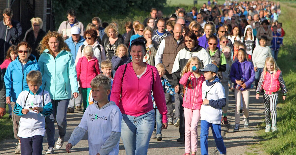 Avondvierdaagse start in Nieuw-Vossemeer. Foto ter illustratie. © JOHN DE PATER