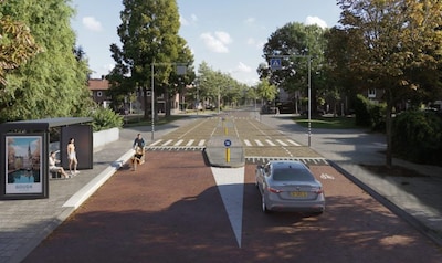 Herinrichting Koningin Wilhelminaweg start in Gouda