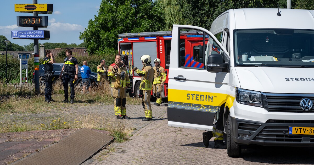 Gaslek bij woningen aan Hofland in Mijdrecht, N201 deels afgesloten