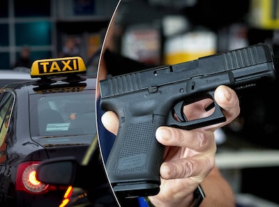Angst drijft man met vuurwapen in taxi, maar dan grijpt de politie in