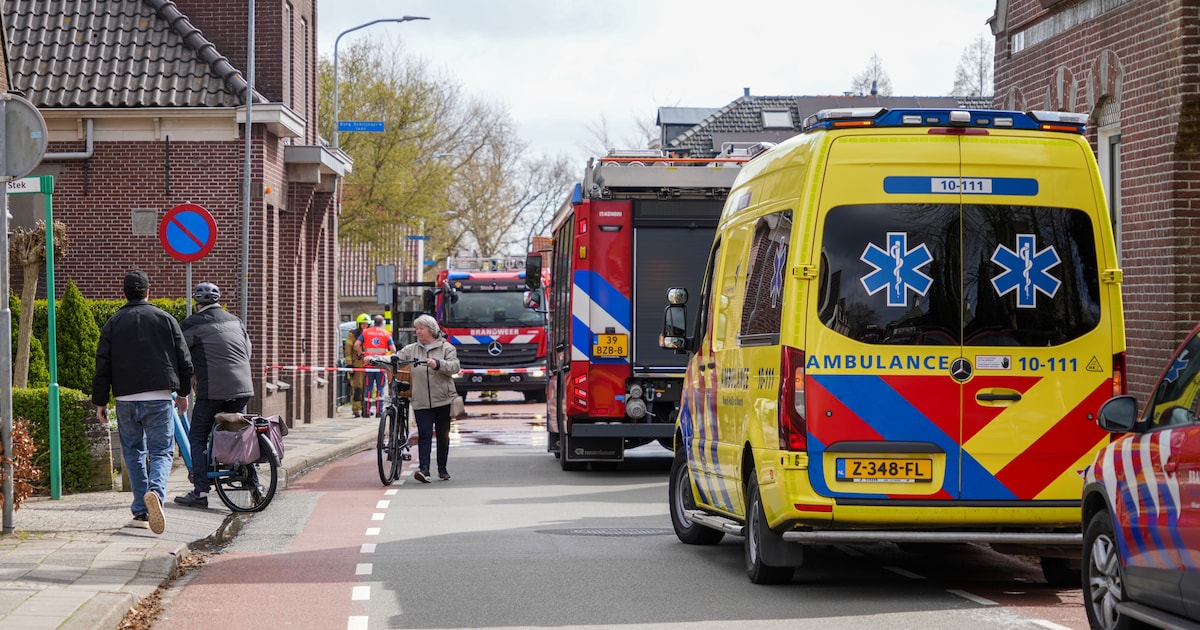 Brand in badkamer van zorgwoning aan de Zesstedenweg in Grootebroek