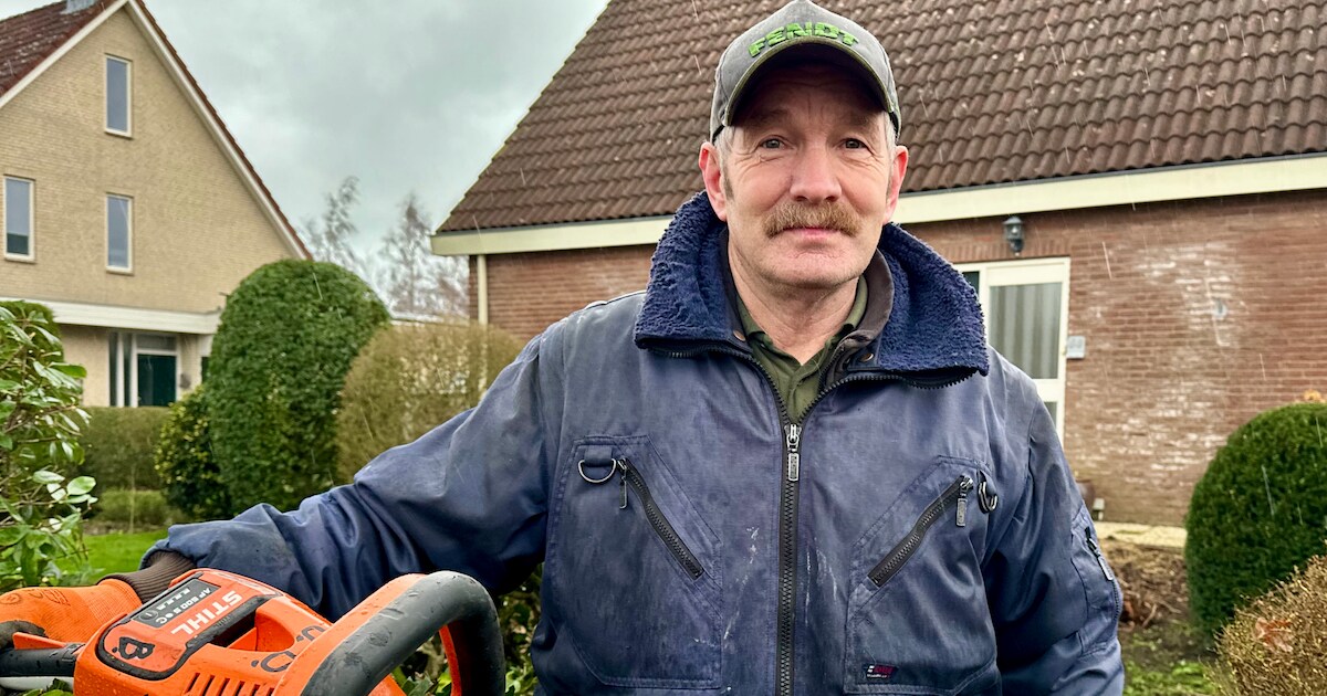 Jan Boer stopte als boer en nam één trekker mee naar zijn nieuwe huis ...