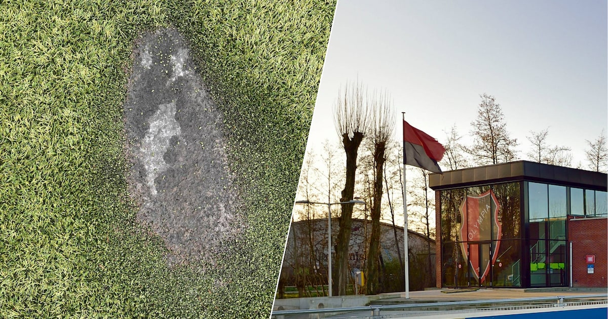 Groot gat in veld Olympia door vuurpijl: ‘De schade is fors’