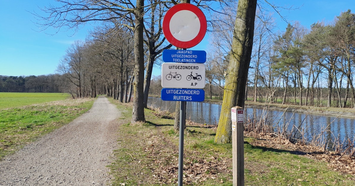 Jaagpad langs kanaal in Arendonk tijdelijk afgesloten door oeverwerken