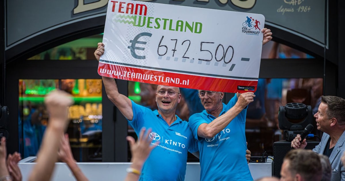 Deelnemers Team Westland halen 672.500 euro op voor kankeronderzoek