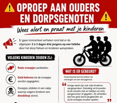 Onrust over uitdelen van rode snoepjes met een doodskop, politie kent geen concrete voorbeelden
