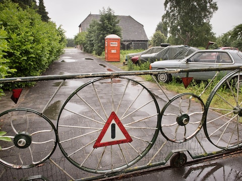 De woning van Jan B. in Hulten.