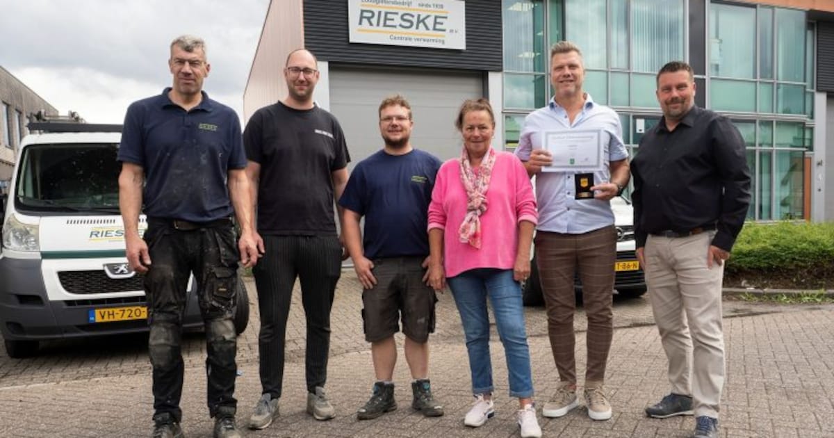Rieske B.V. ontvangt gouden ondernemerspenning in Ridderkerk