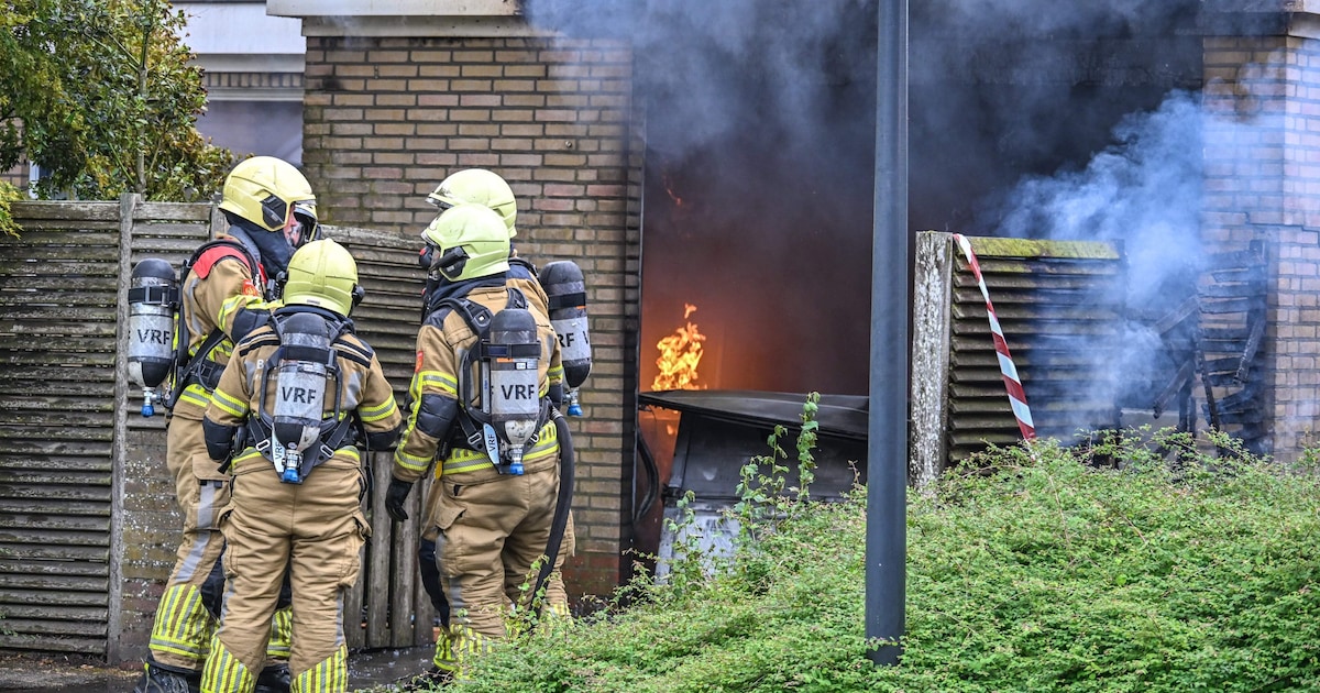 Brand in schuur aan Professor Ulricus Hubertstraat in Franeker onder controle