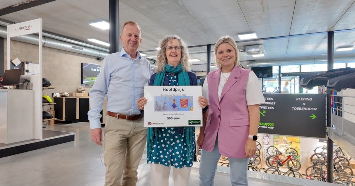 Kalmthoutse fietser wint waardebon van 500 euro met Gerinkel naar de Winkel