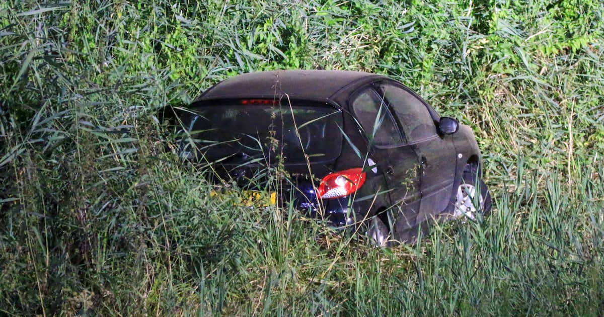 Bestuurder zonder rijbewijs komt naast de Rivierdijk terecht in Hardinxveld-Giessendam