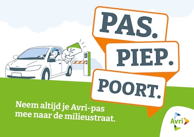 Avri voert afvalpas in bij milieustraten in Rivierenland