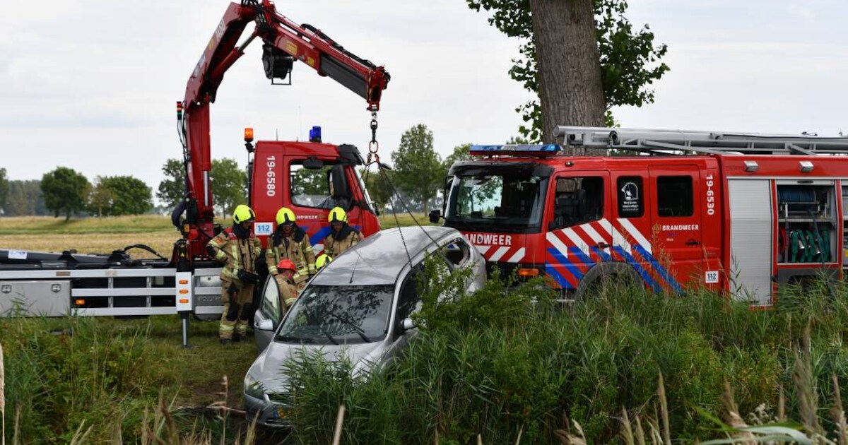 Waterongeval Margarethaweg in Oostburg