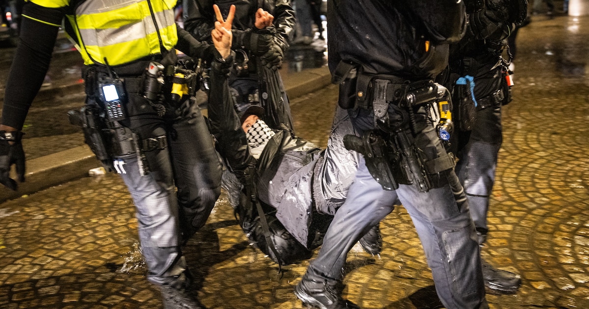 Tientallen pro-Palestijnse betogers aangehouden op de Dam na verbod op tegendemonstratie