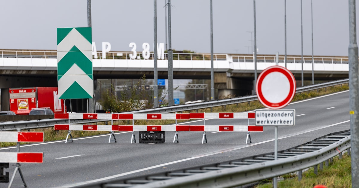 Verbindingsweg naar A10-West en A9 richting Holendrecht komend weekend dicht