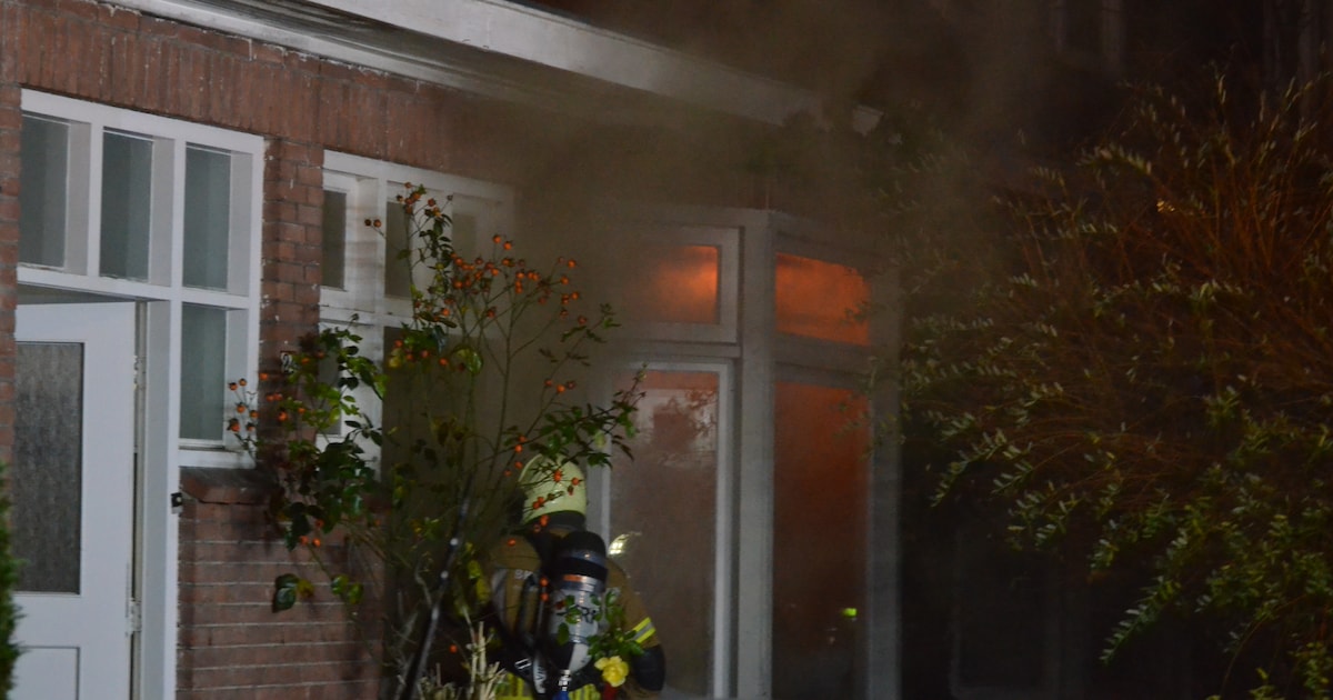 Woningbrand op Jozef Israëlsstraat in Leeuwarden, niemand gewond geraakt
