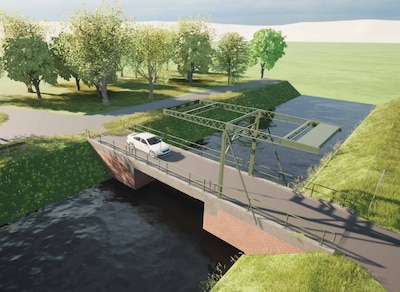 Nieuwe glasvezelkabel brengt brugproject Albergen weer in beweging