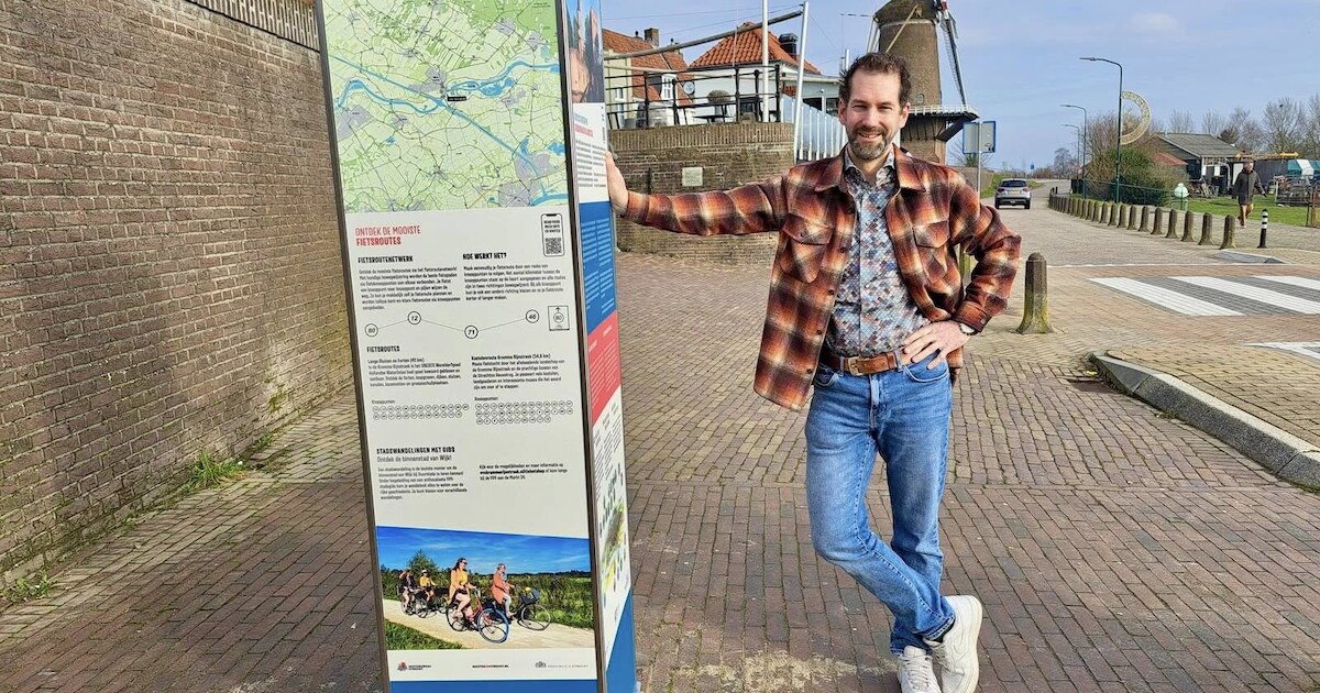 Informatiezuil bij Stadshaven Wijk bij Duurstede vernieuwd