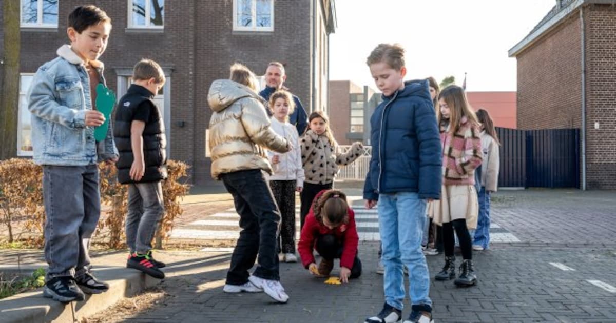 Veilige looproute bij basisschool De Violier in Echt